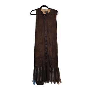 RICHARD TYLER COUTURE Black Lace Dress - Size 6